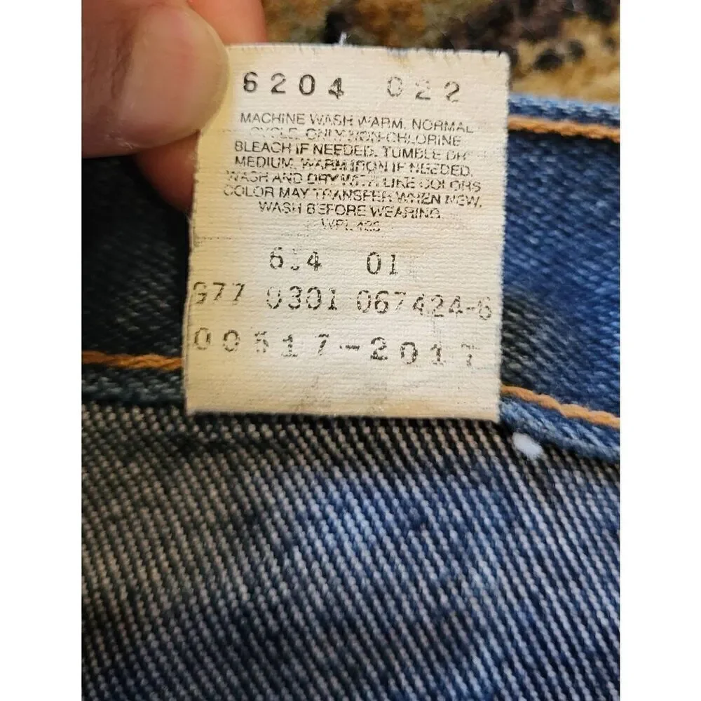 Levi's Jeans Men's 34 Blue 517 Black Tab Bootcut Y2K 2001 Western Cowboy